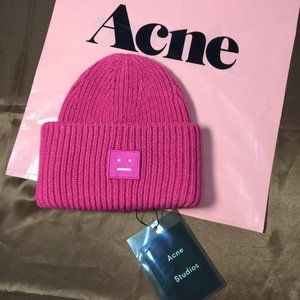 Acne Studios Pansy Beanie Pink